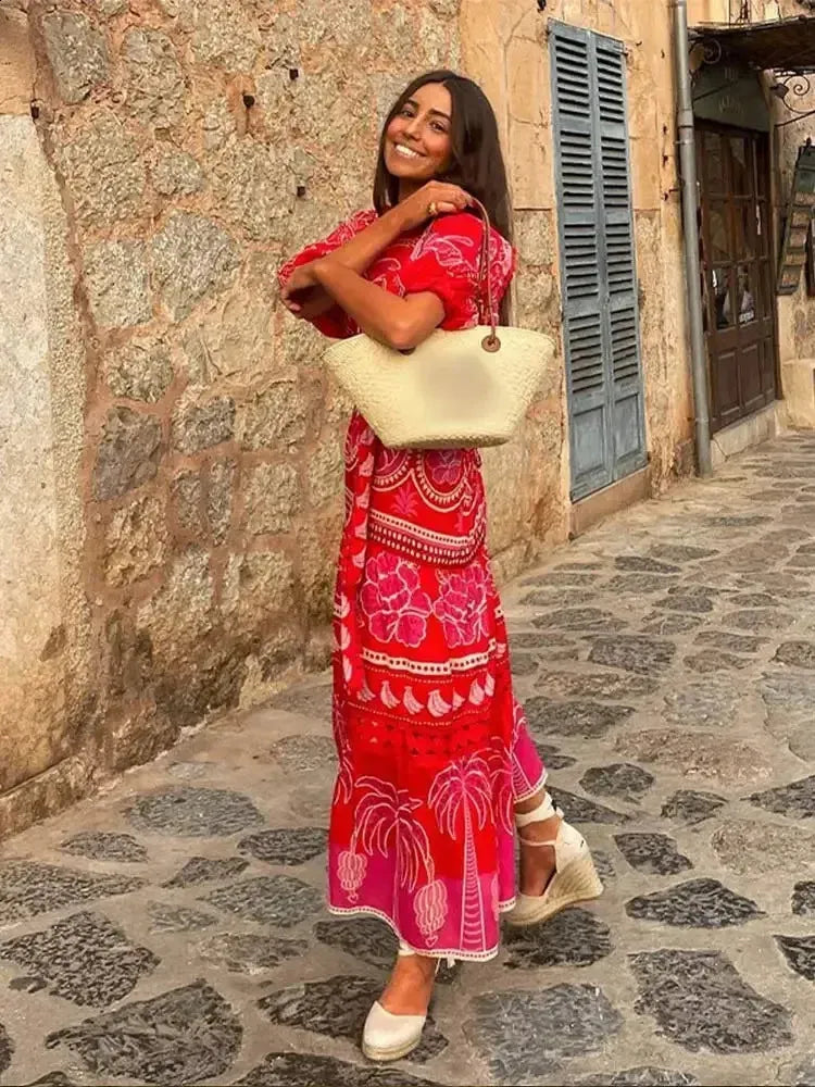 Summer Sunrise Midi Dress