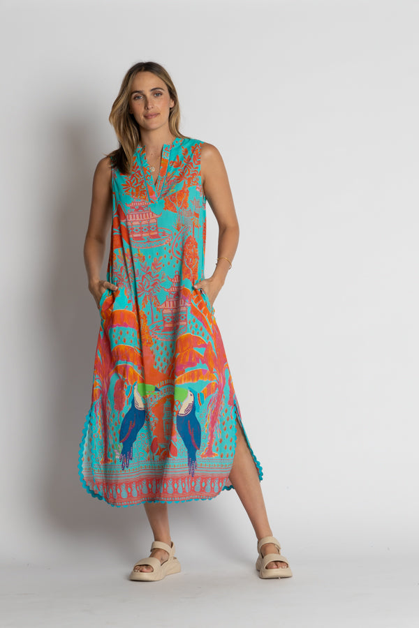 Farm Rio Lula Life Marquita Maxi Lagoon or White