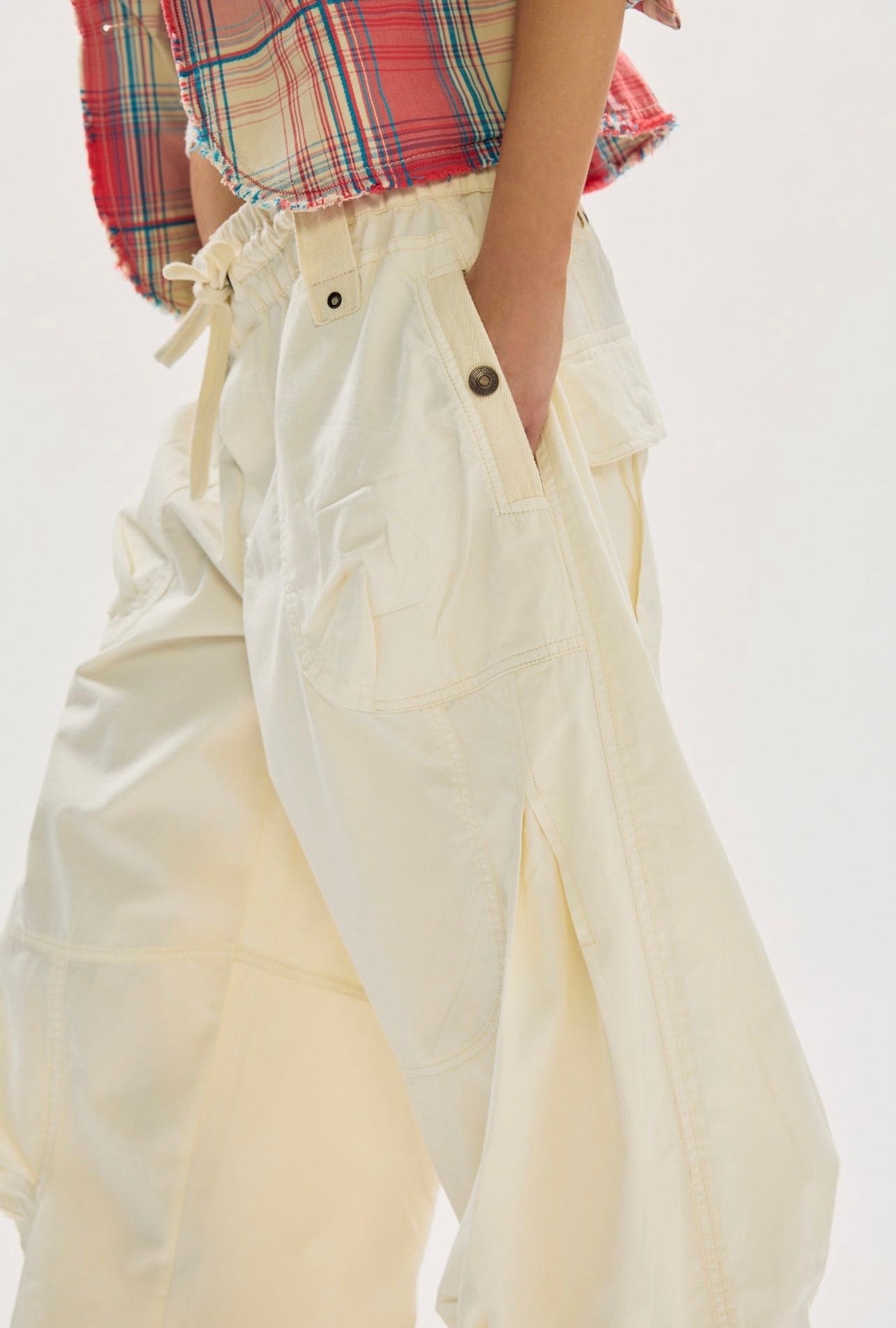 Free People Onset Parachute Trousers Tofu