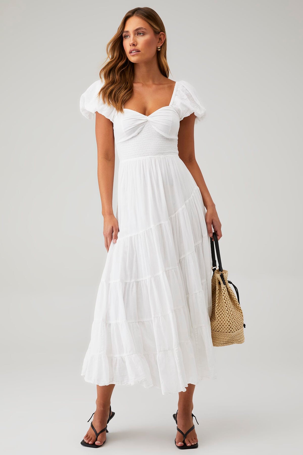 Scoop Neck Midaxi Dress