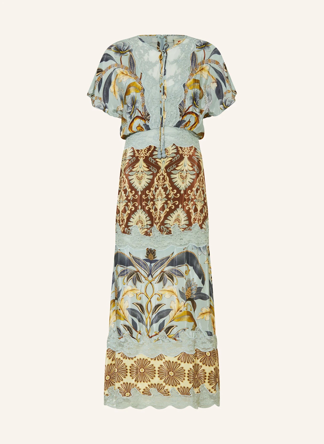 Mixed Snake Garden Maxi Dress