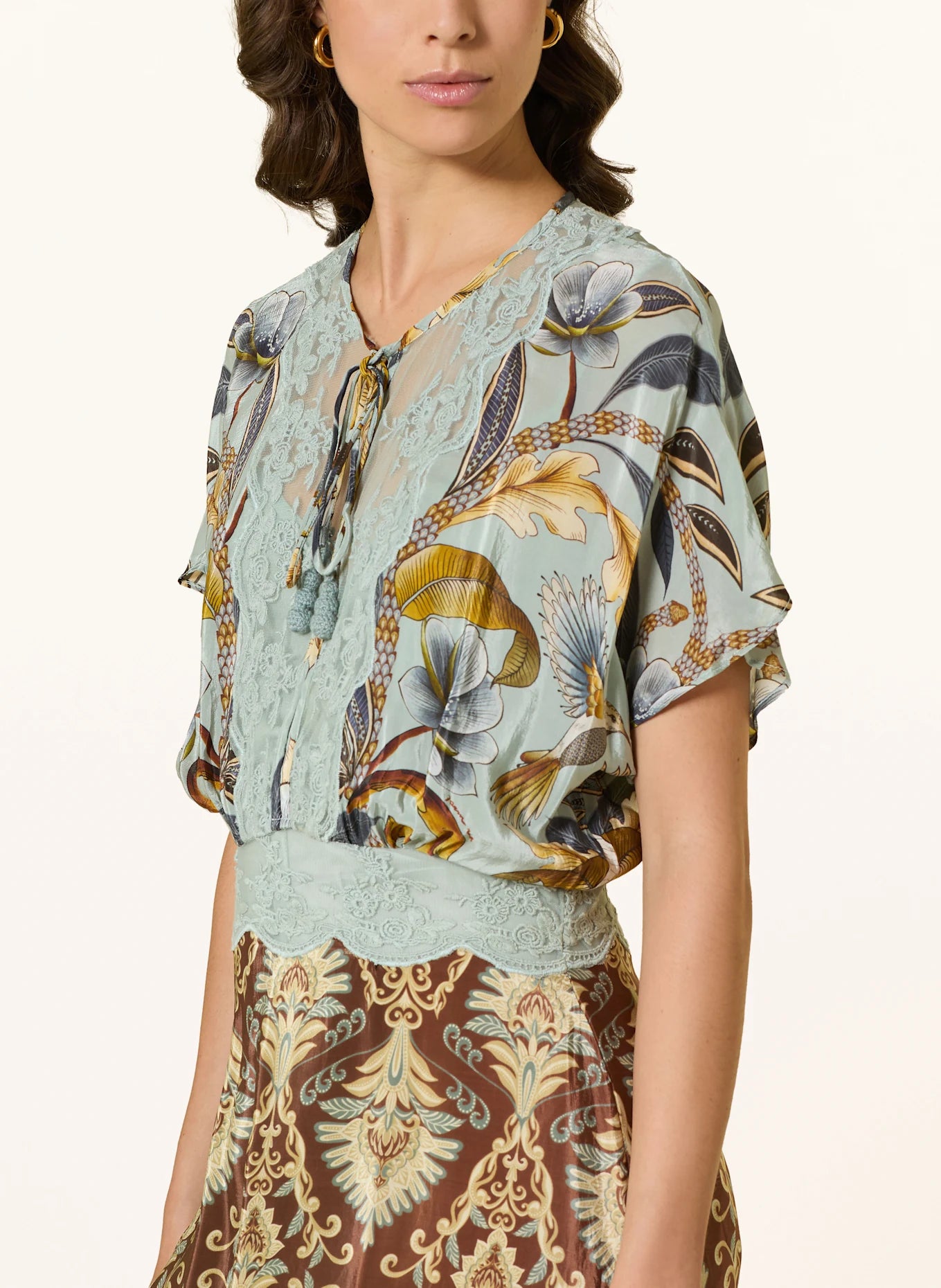 Mixed Snake Garden Maxi Dress