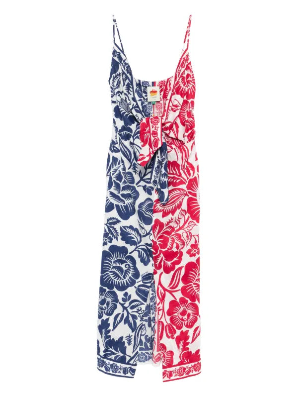 Floral Knot Midi Dress