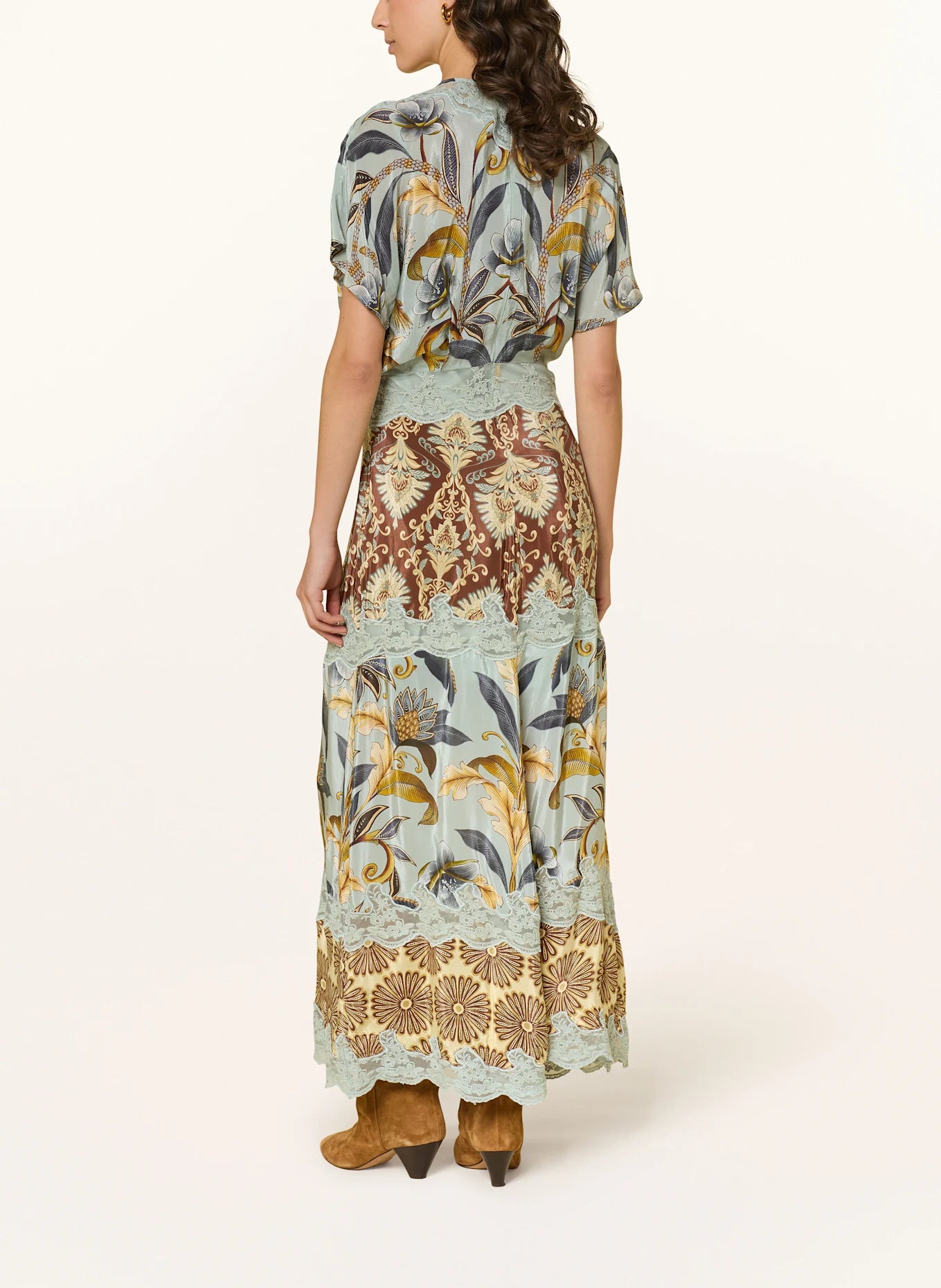 Mixed Snake Garden Maxi Dress