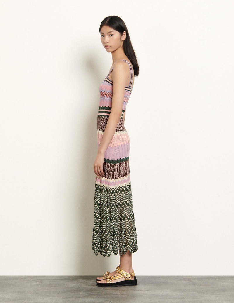 Knit Dress With Stripes