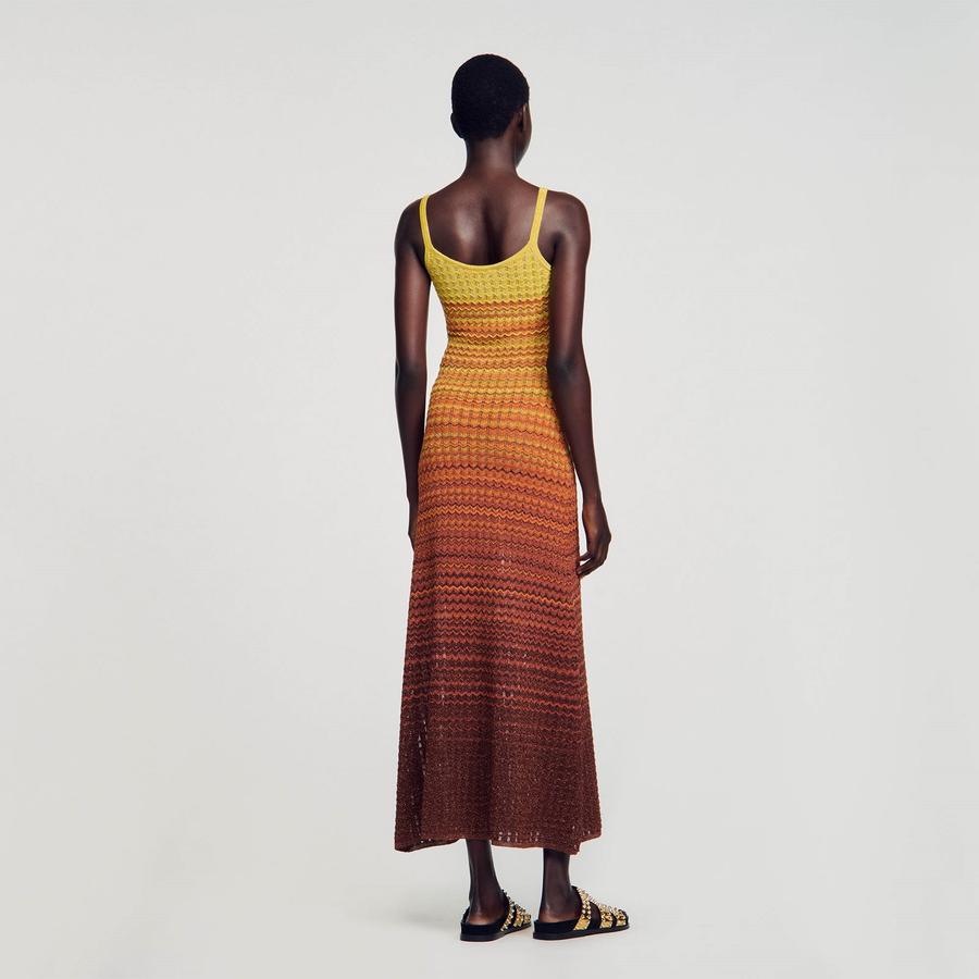 Desert Pointelle Knit Maxi Dress