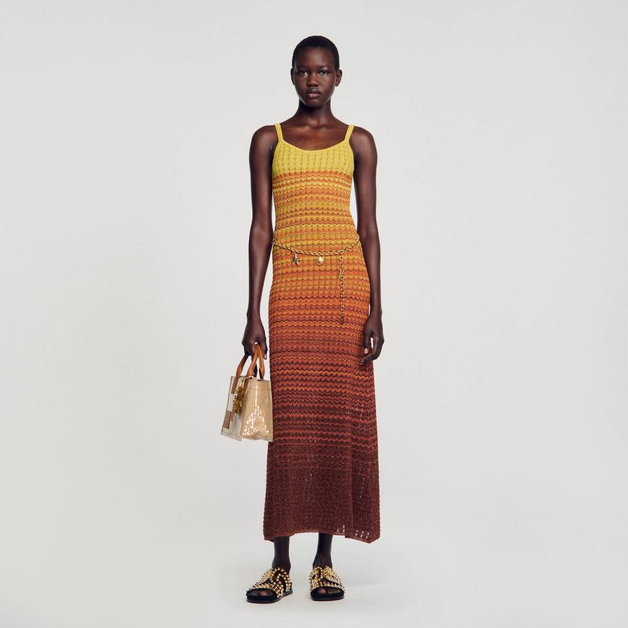 Desert Pointelle Knit Maxi Dress