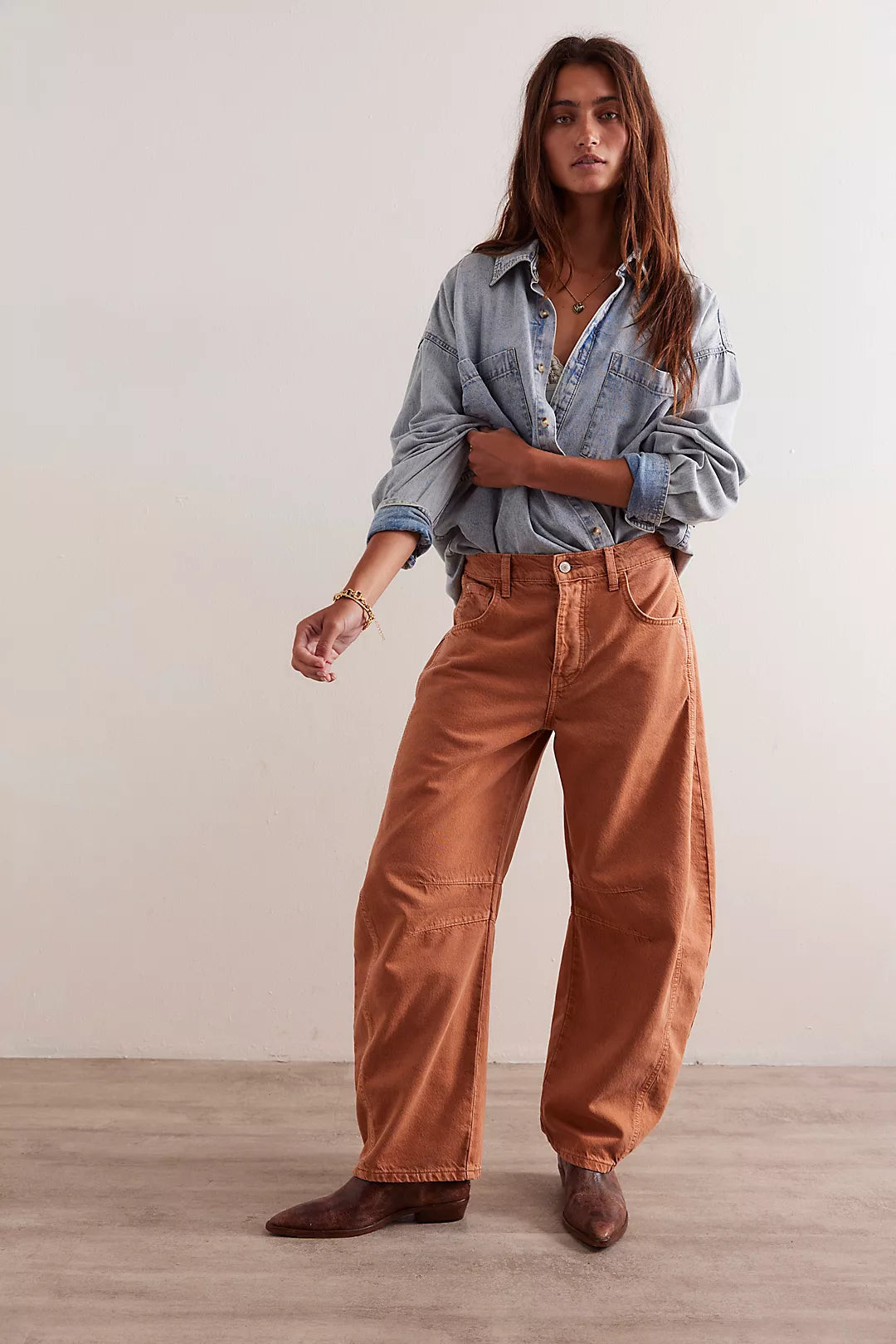 Fp Good Luck Mid-Rise Barrel Jeans