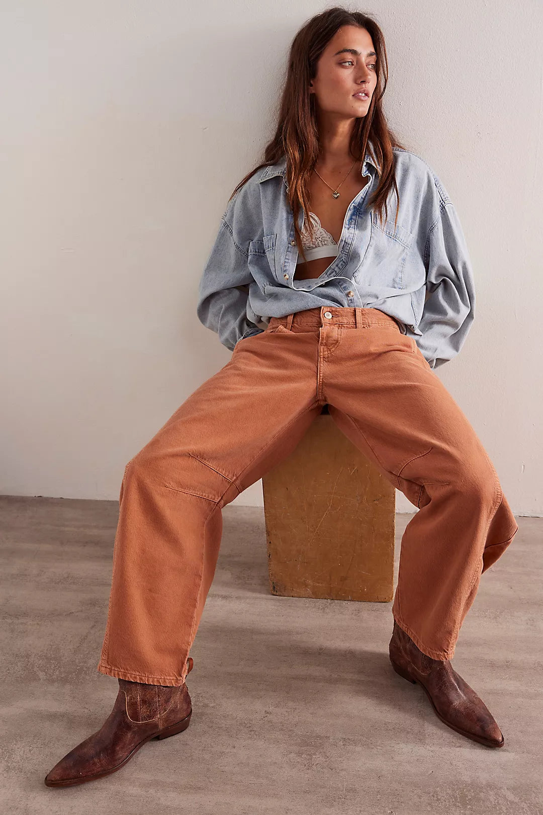Fp Good Luck Mid-Rise Barrel Jeans