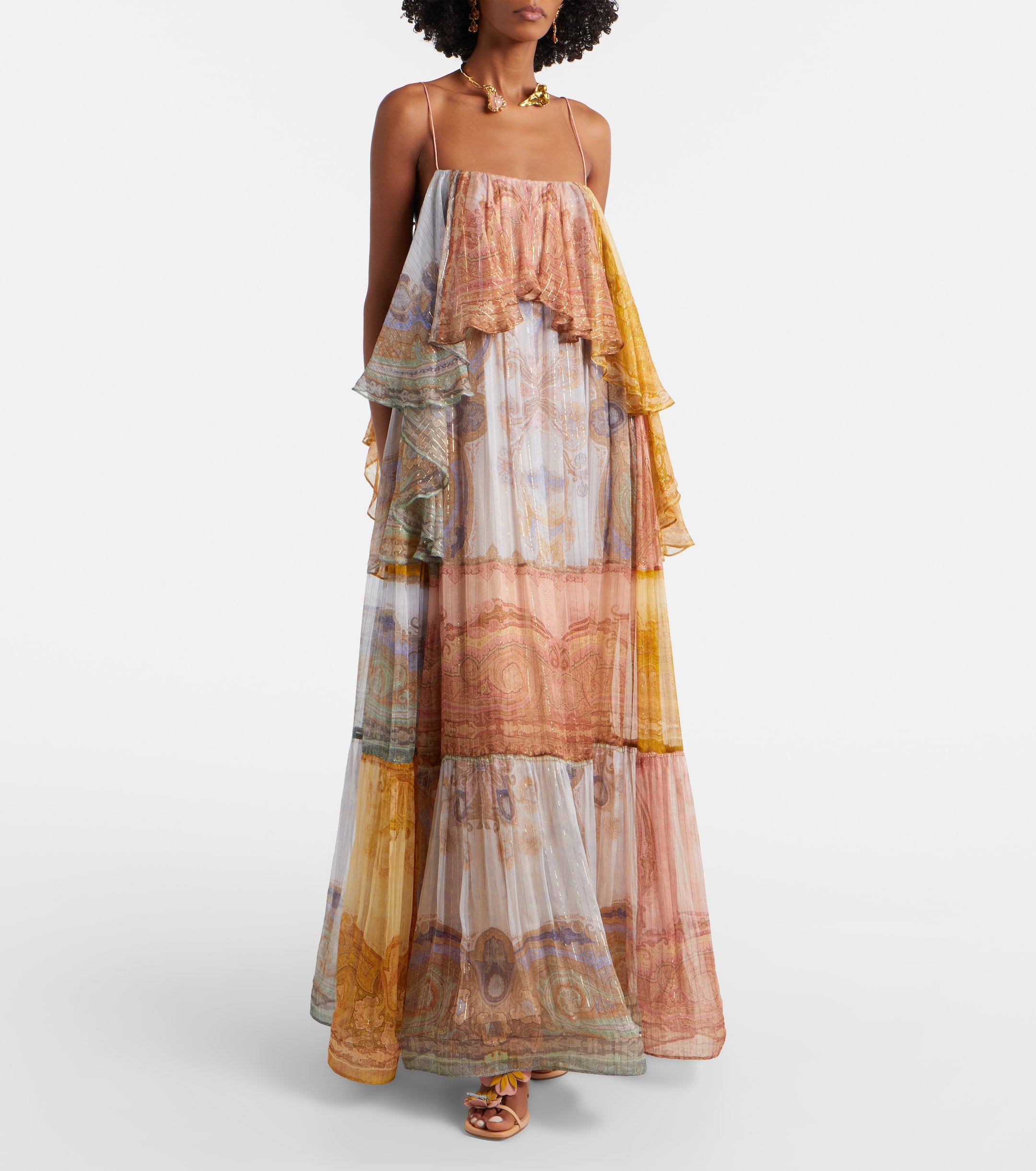 Women's Orange Maxi Dress