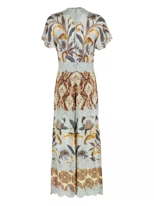 Mixed Snake Garden Maxi Dress