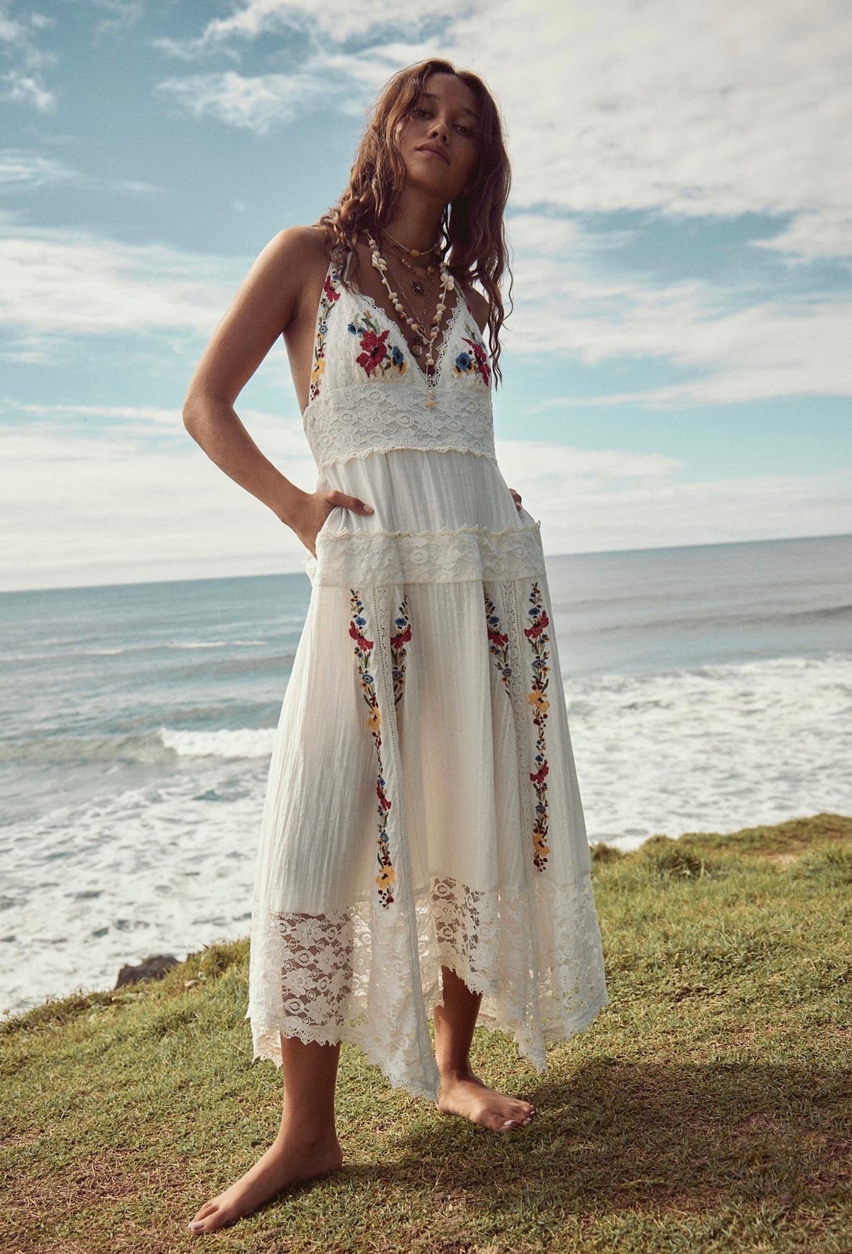 Keila Halter Neck Midi Dress