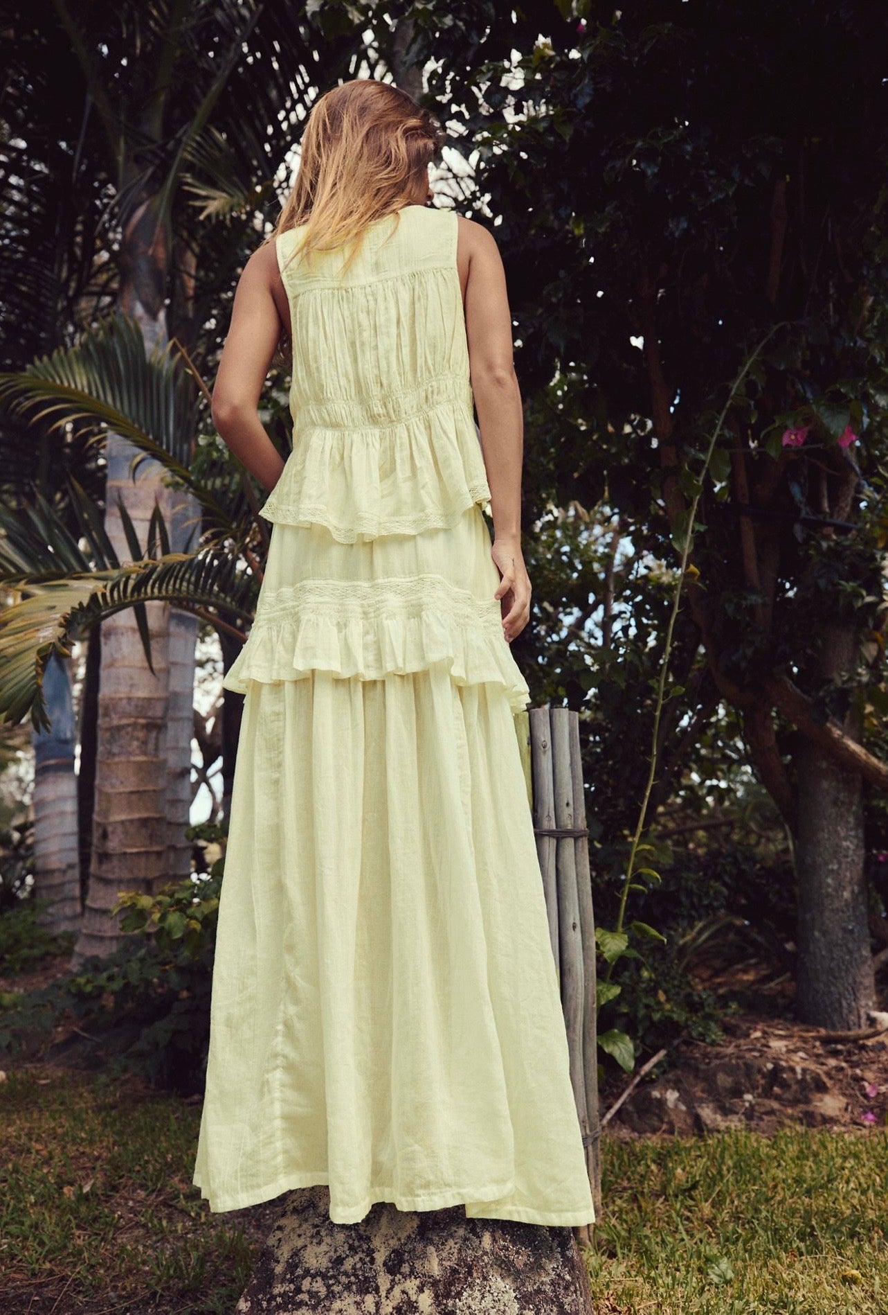 Bare Bliss Skirt Set Yellow