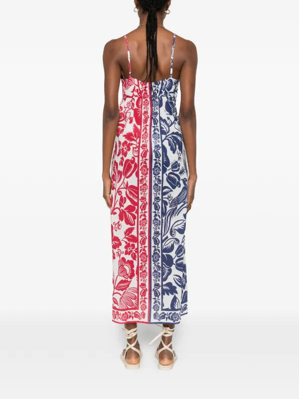 Floral Knot Midi Dress