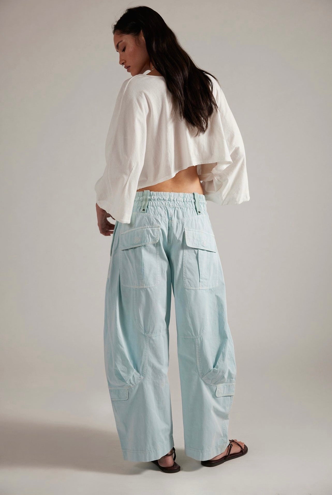 Onset Parachute Trousers Lemon Frost Baby Blue
