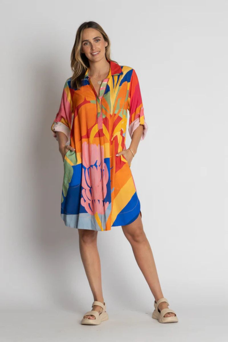 Farm Rio Lula Life Hermina Shirtmaker Print
