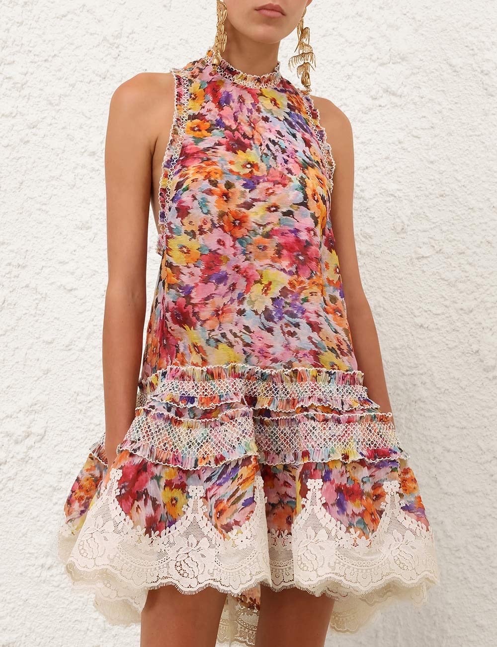 Zm Flower Mini Dress