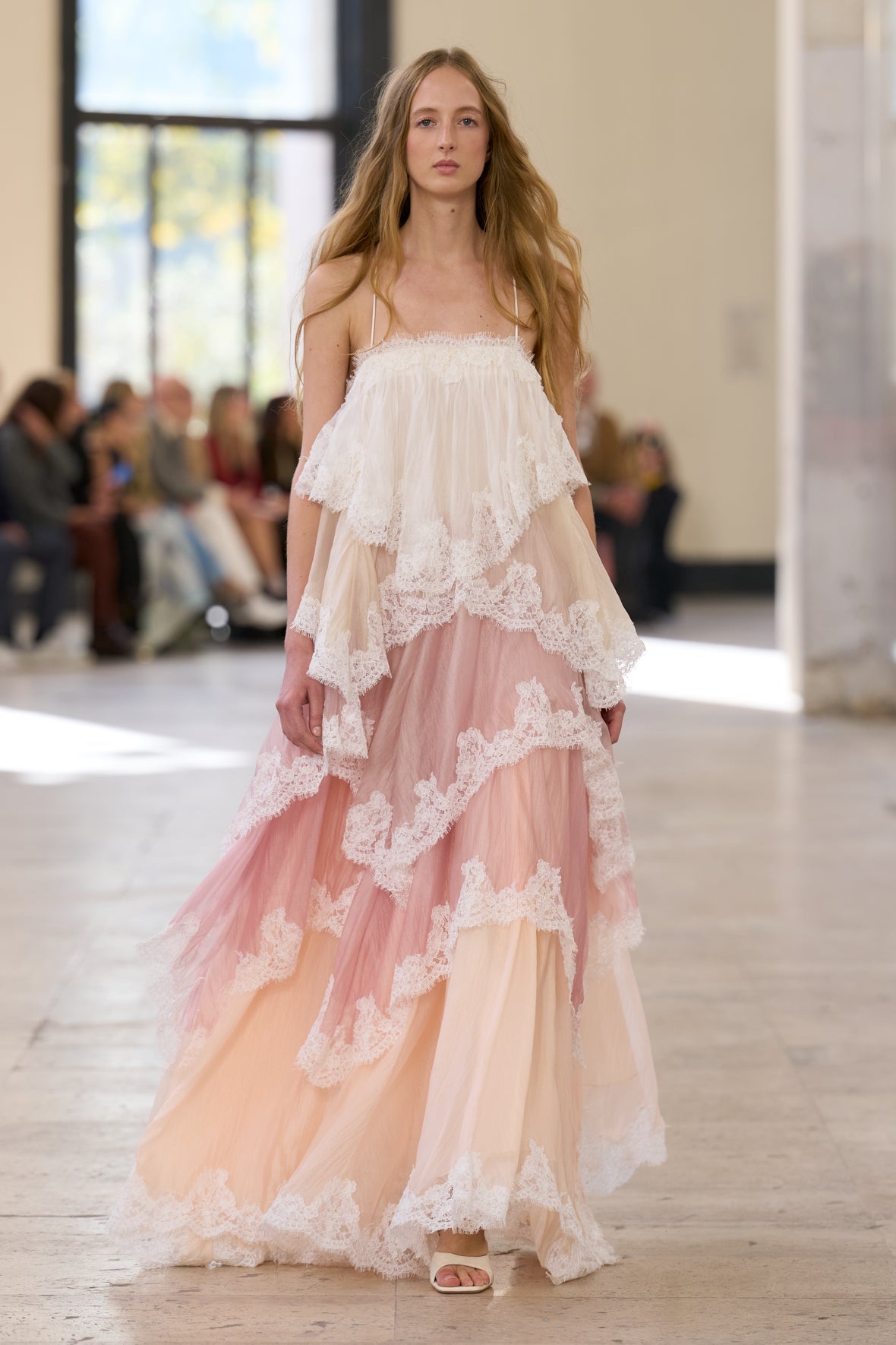 Ophelia Lace Maxi Dress Pink