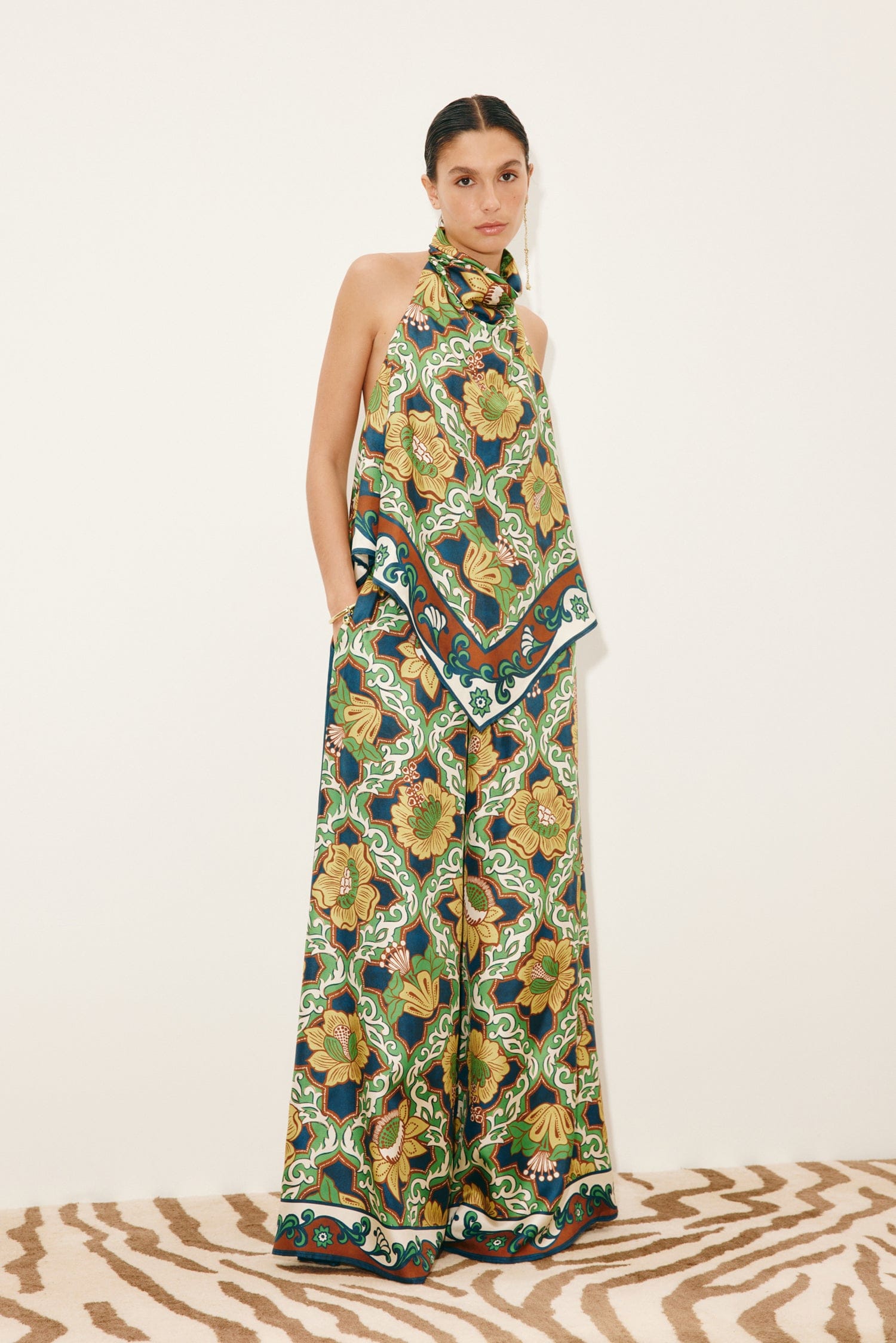 Liana Silk Palazzo Set