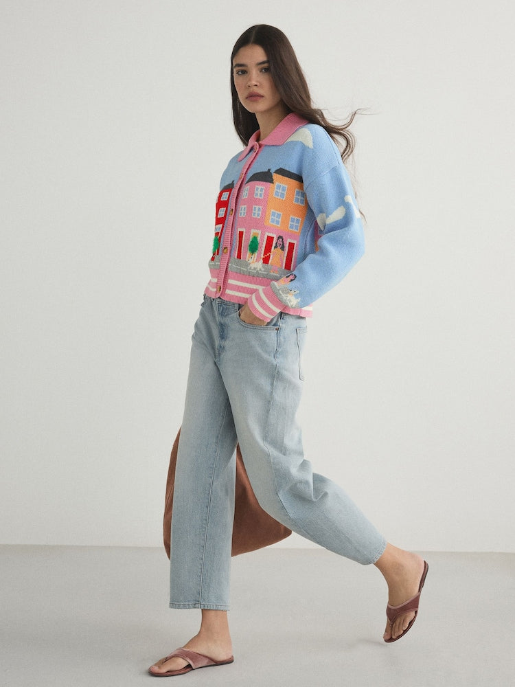 Home Printed Cardigan