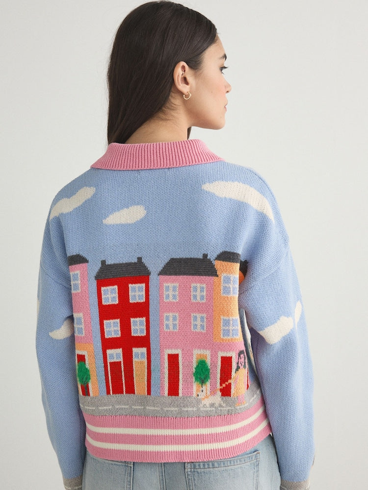 Home Printed Cardigan