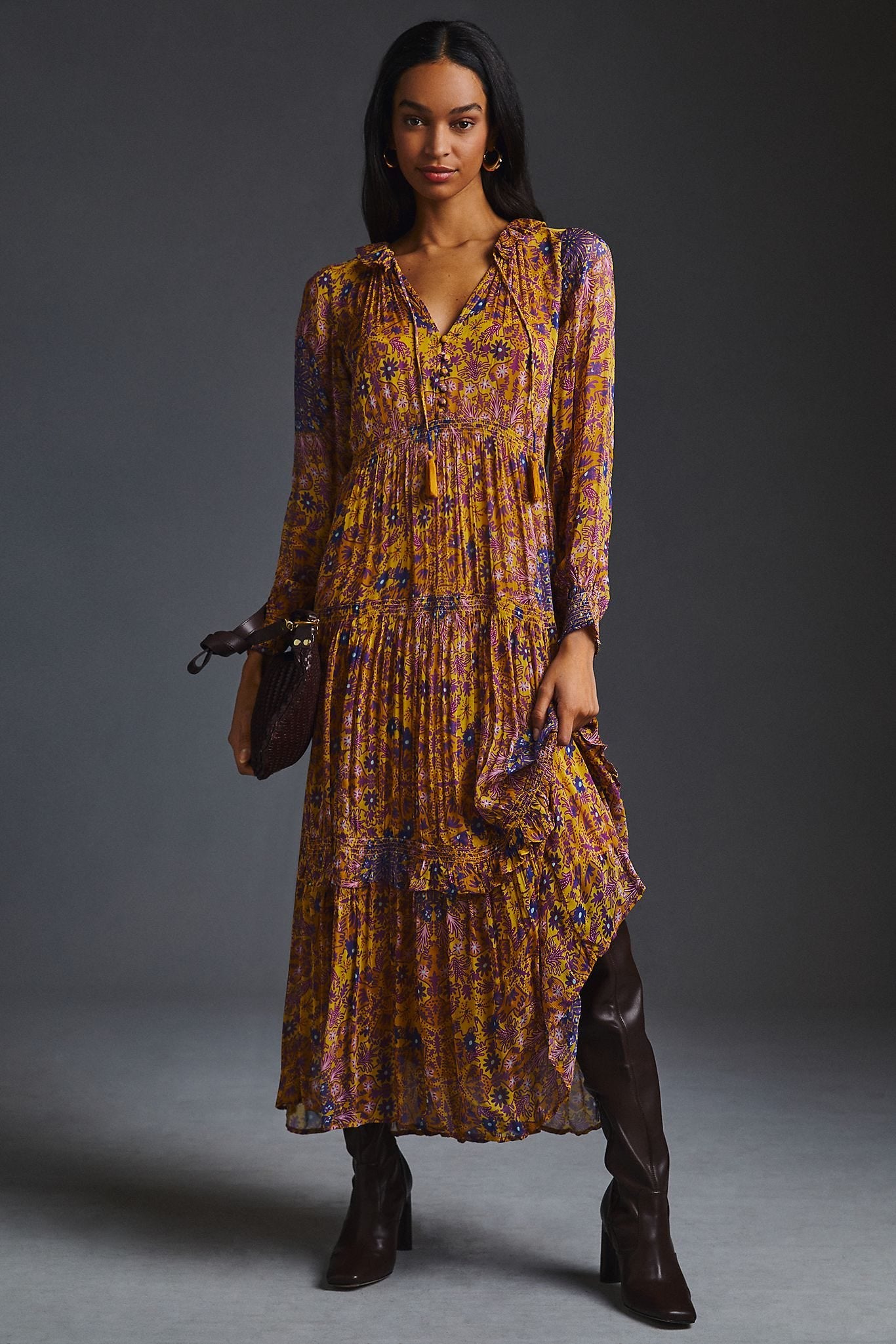 Boho Floral Maxi Dress