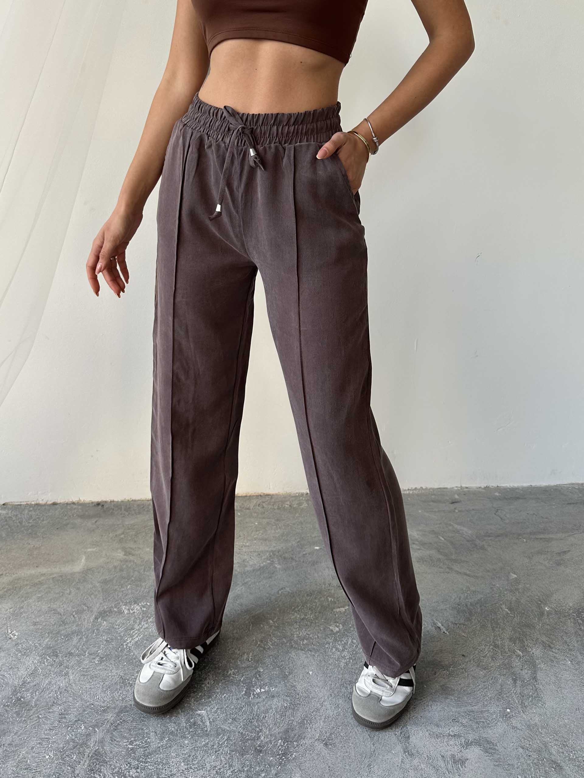 Tindra Massimo Dutti Modal Kumaş Pantolon Kahverengi