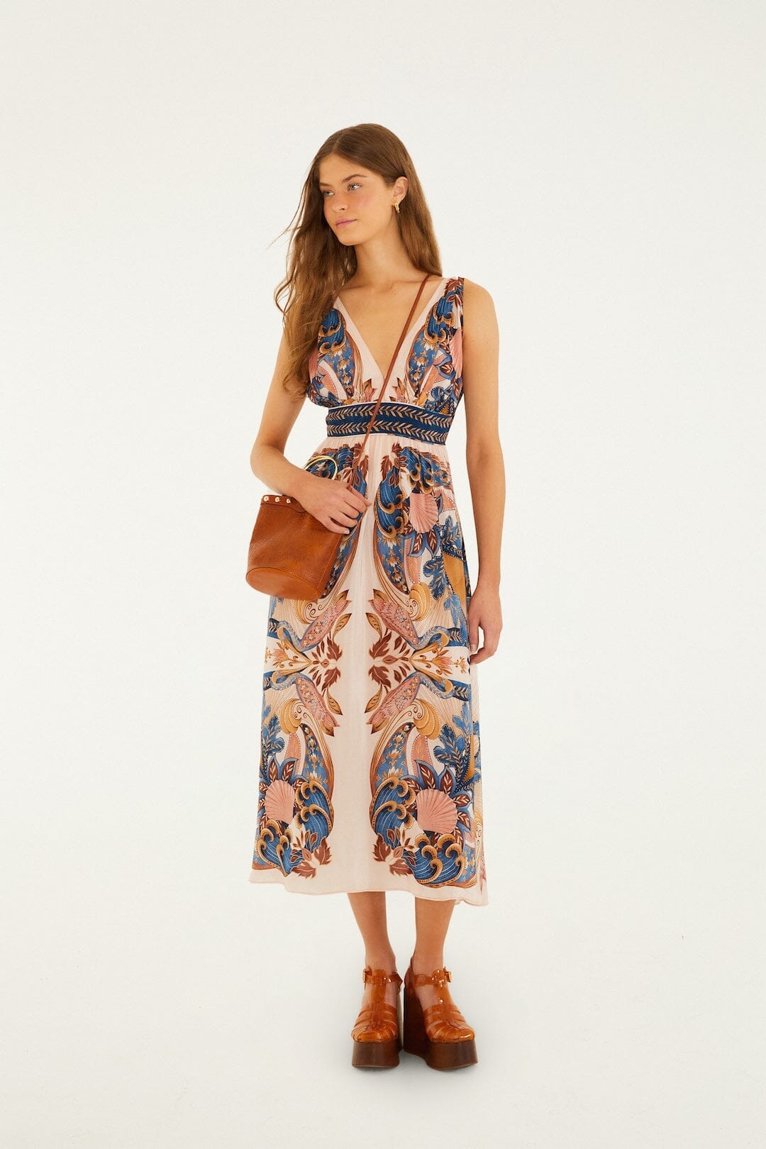 Garden Scarf Midi Dress Farm