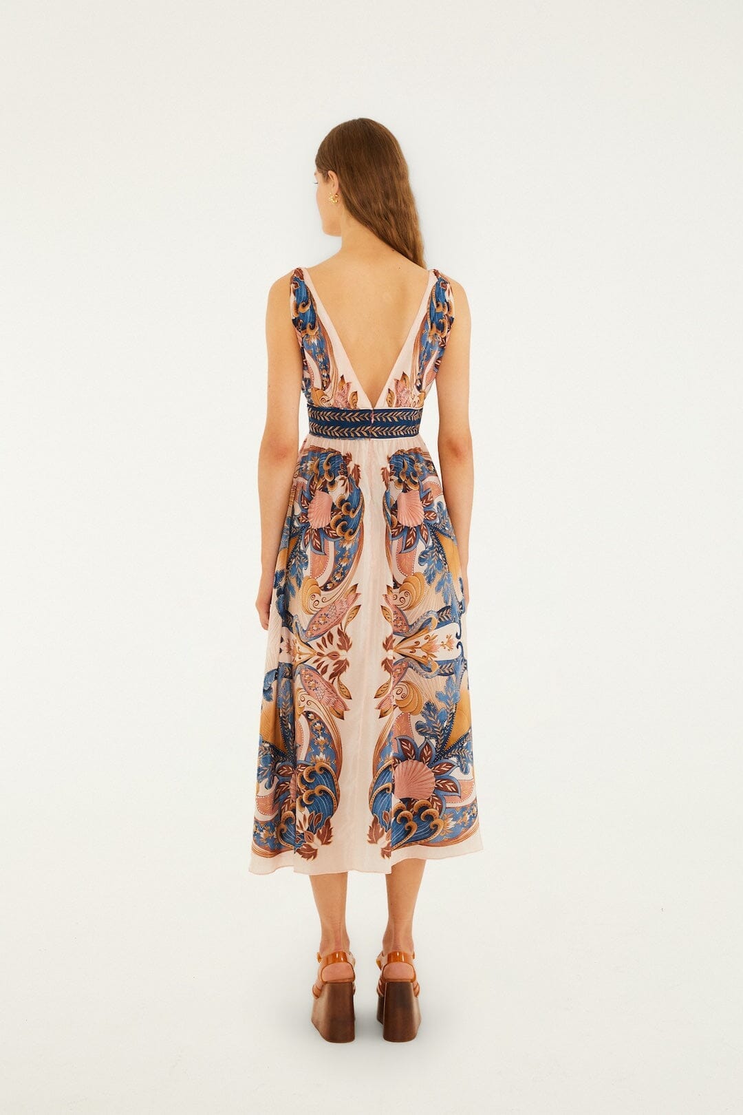 Garden Scarf Midi Dress Farm