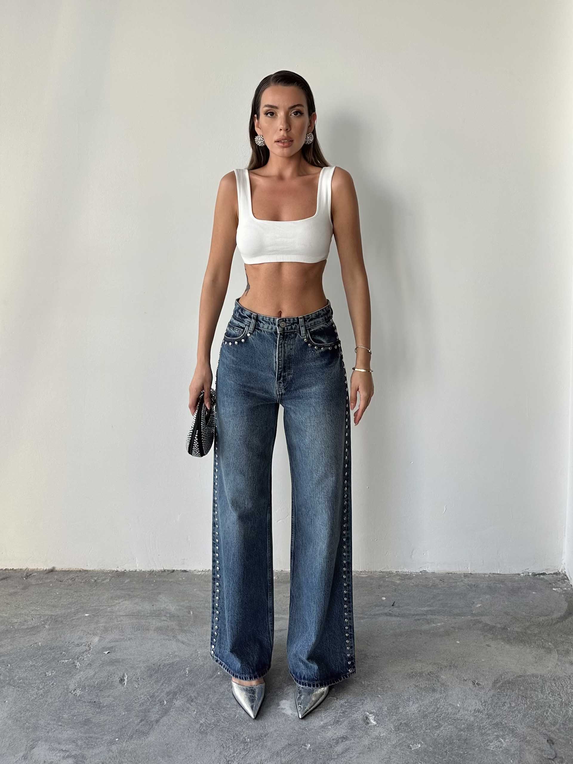 Marika Tasarım Yüksel Bel Jean