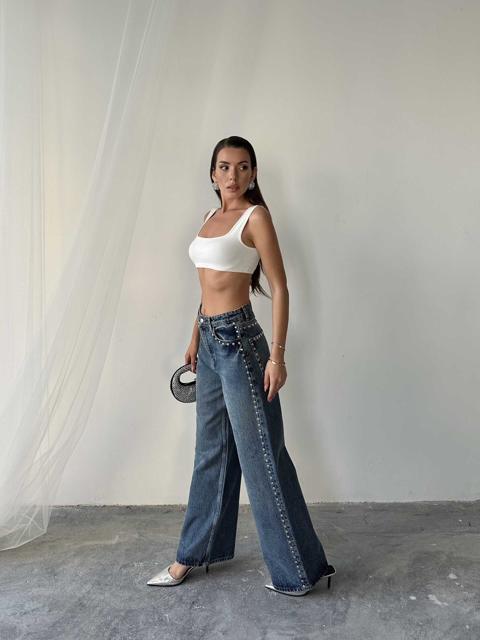 Marika Tasarım Yüksel Bel Jean