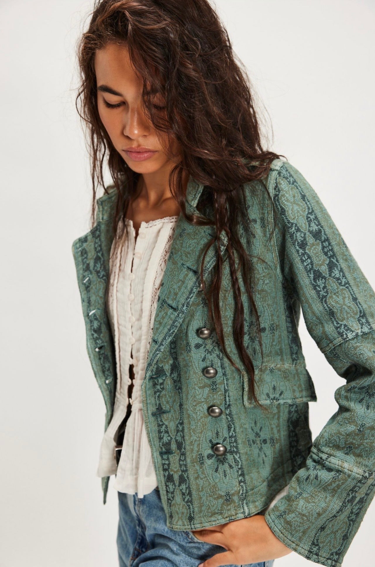Veste Jacquard Lotty Jacket Green