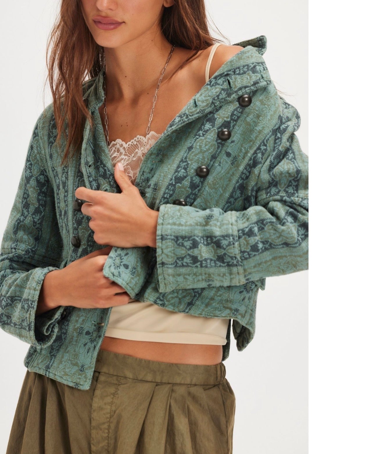 Veste Jacquard Lotty Jacket Green
