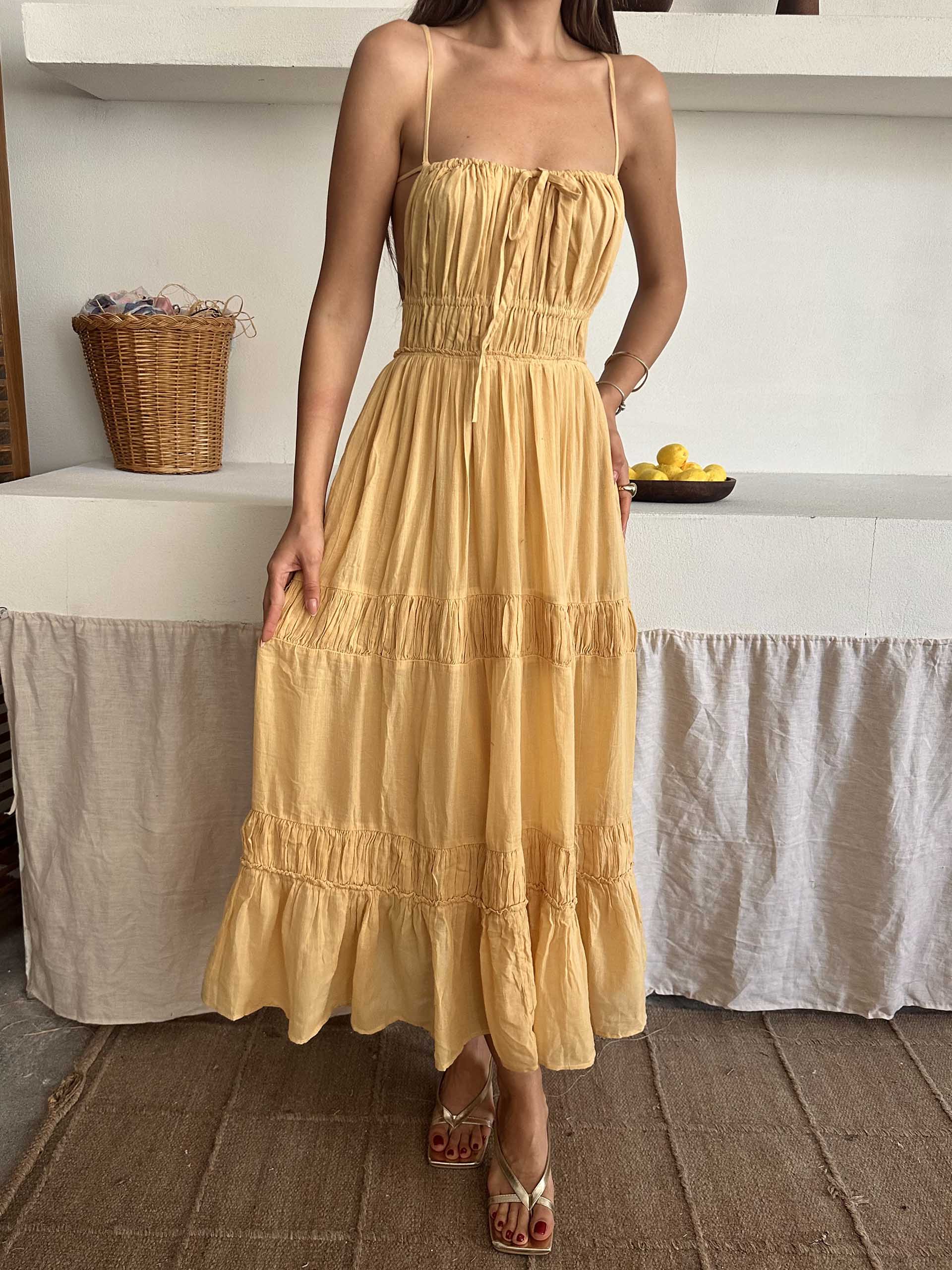 Anne Freepeople İthal Elbise Sarı