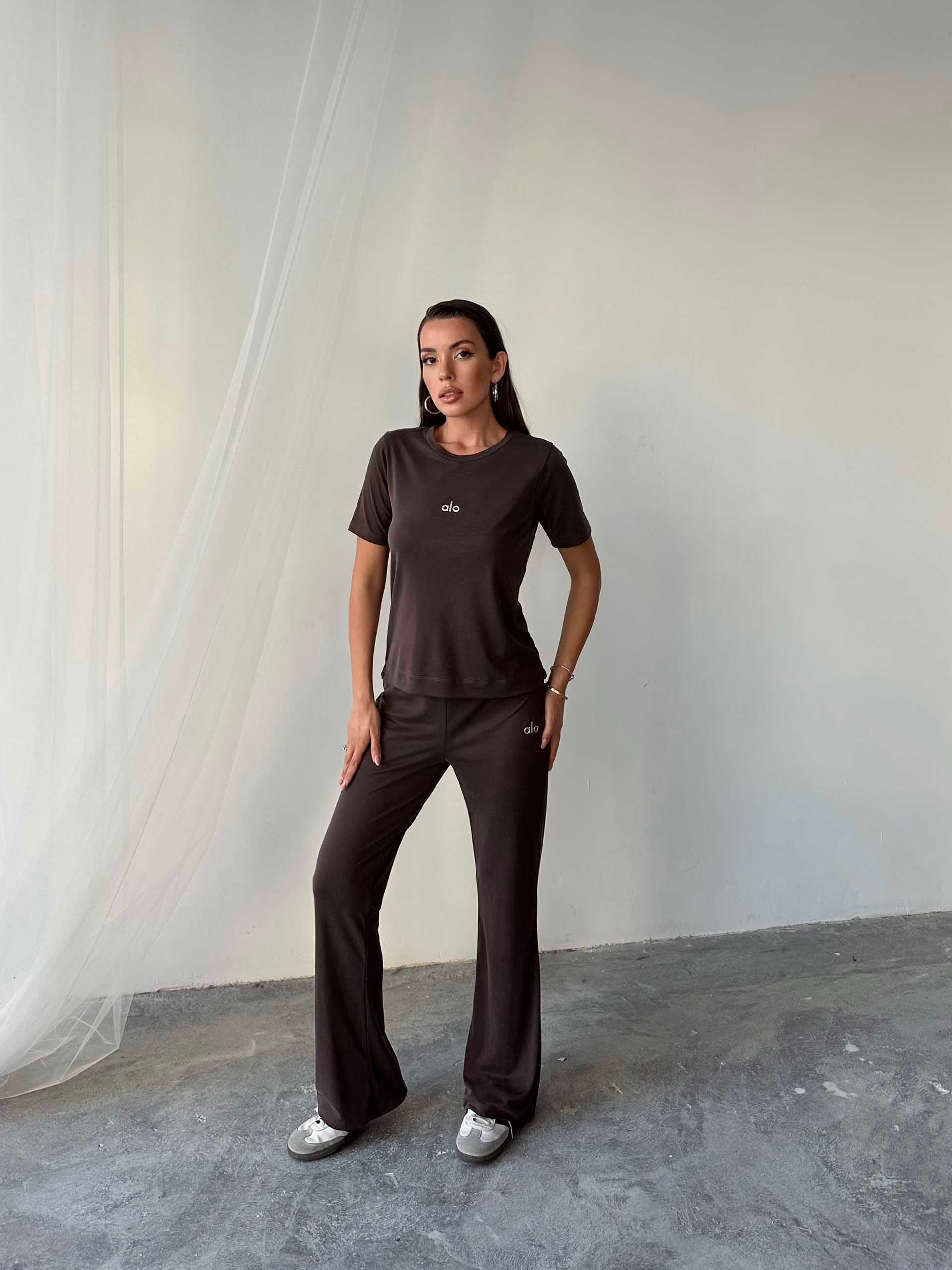 Soraya Alo Yoga İkili Takım Kahverengi