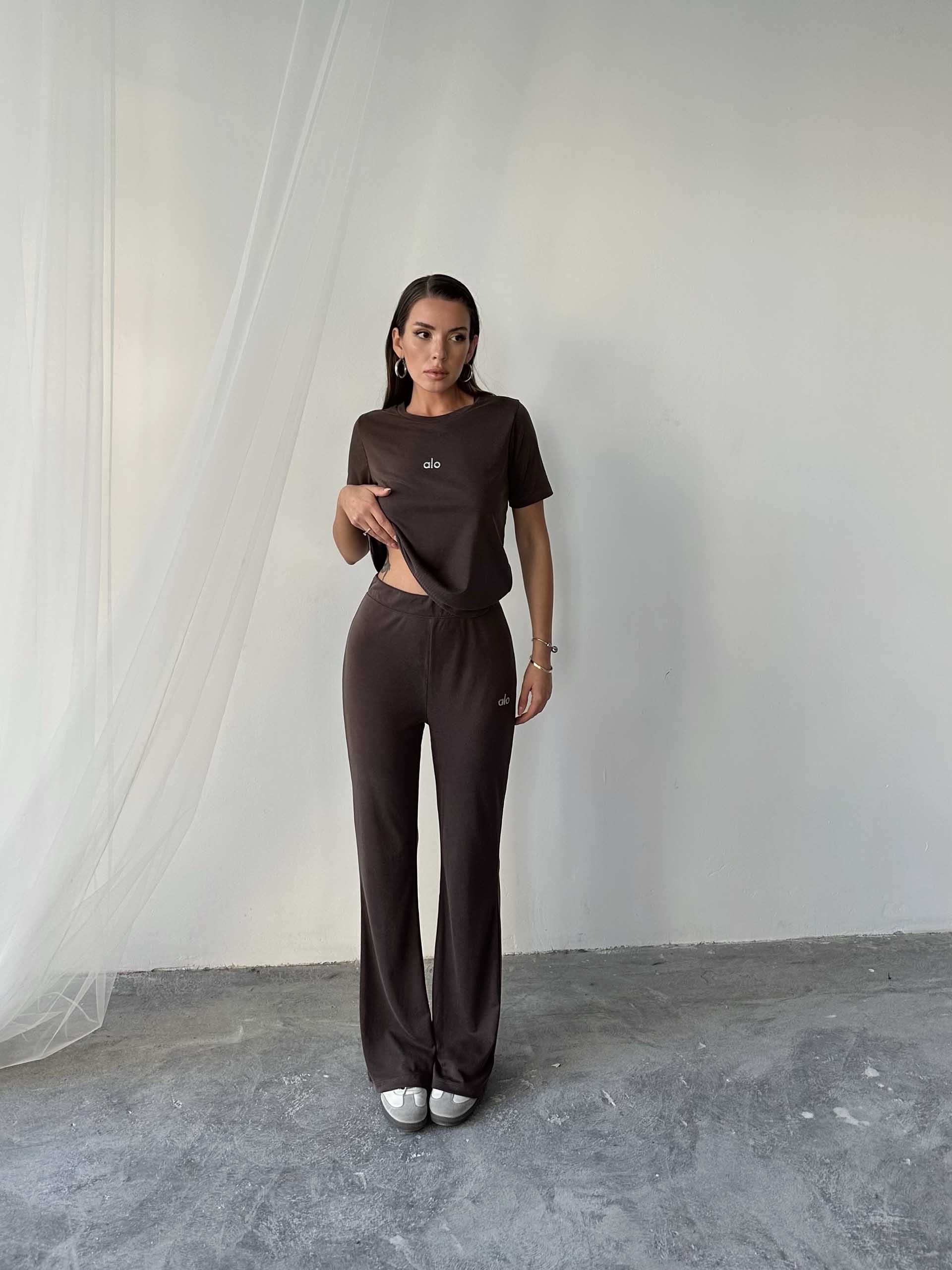 Soraya Alo Yoga İkili Takım Kahverengi