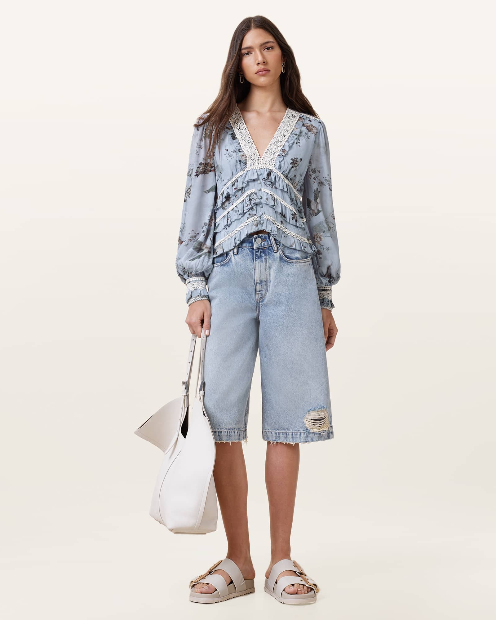 Zora Floral Ruffled Top