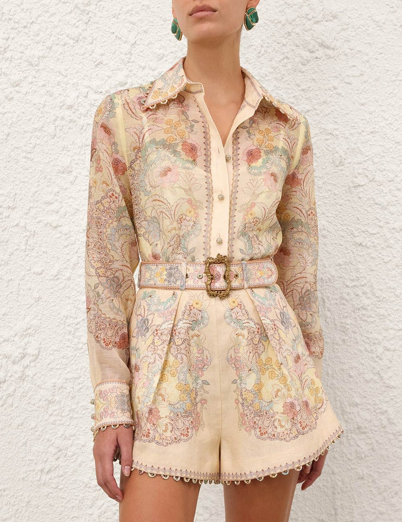 Rebellion Tuck Blouse Set