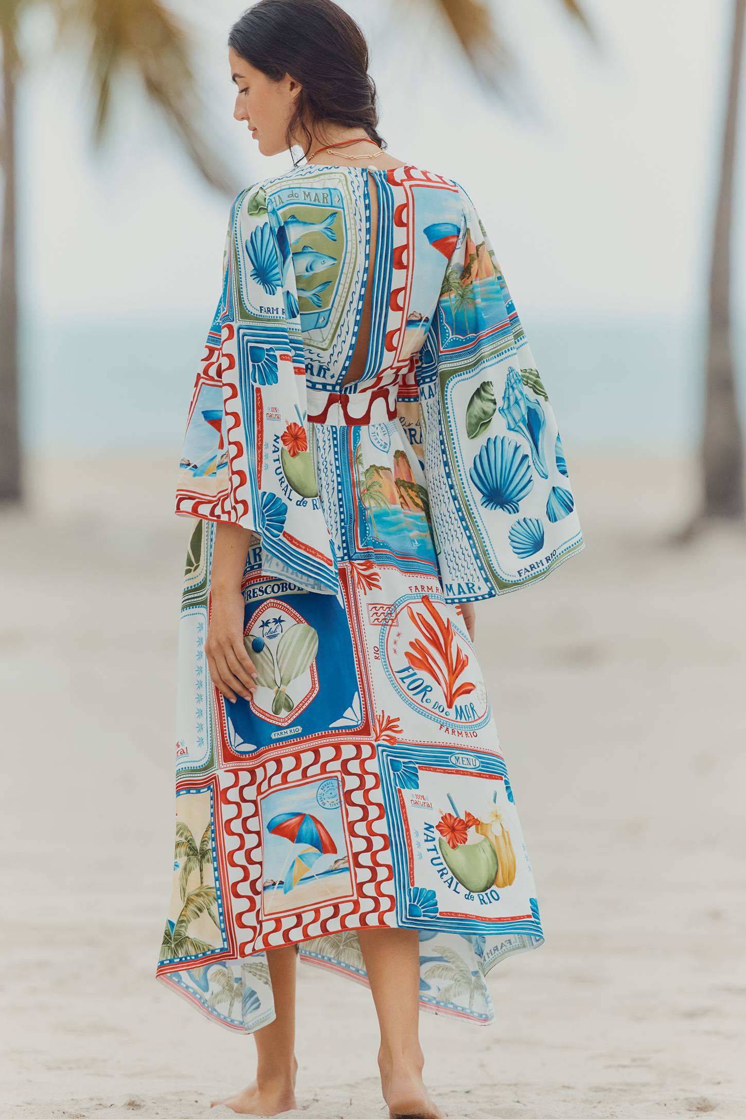 Wide Sleeve Midi Dress
