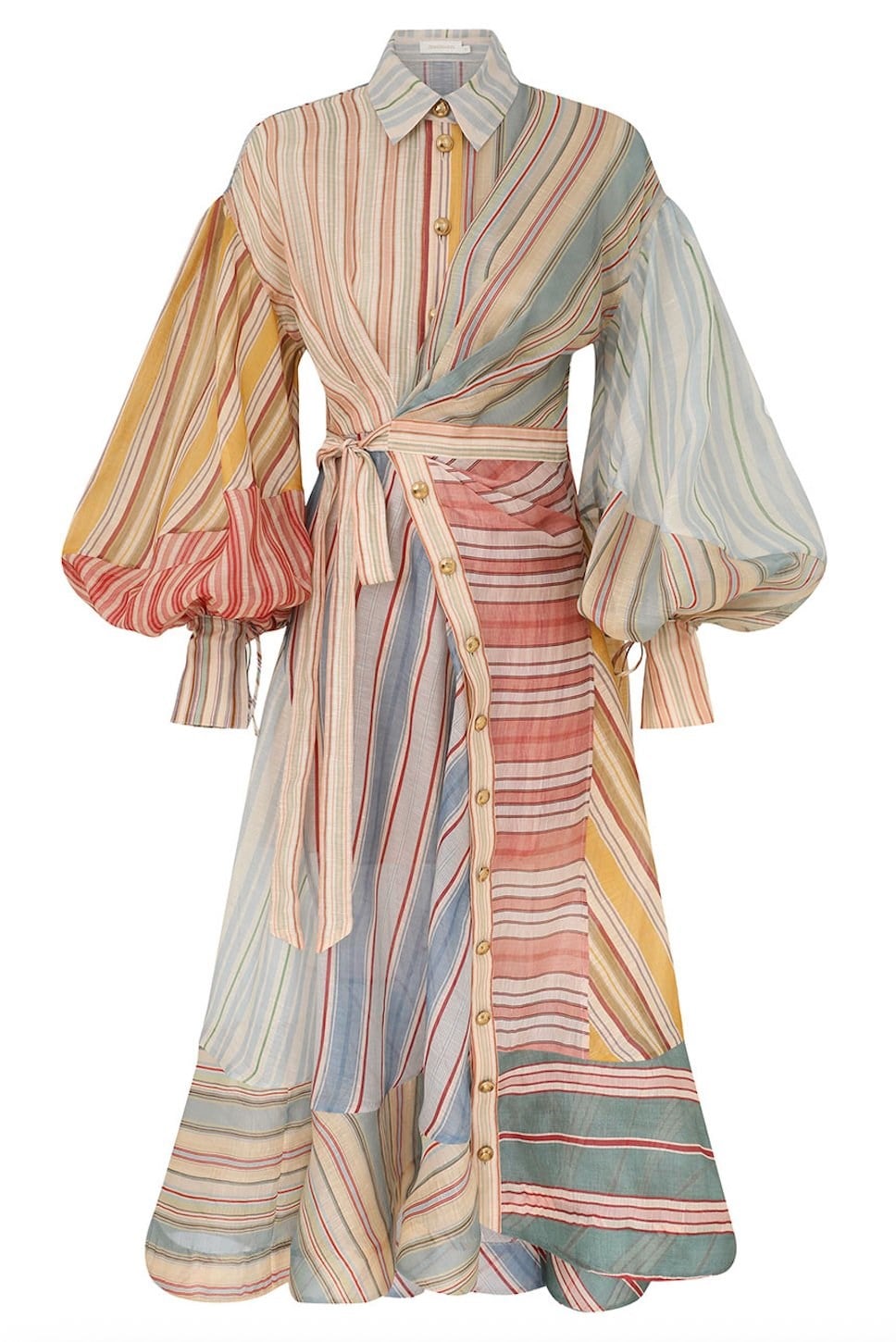 Rebellion Striped Linen And Silk Set