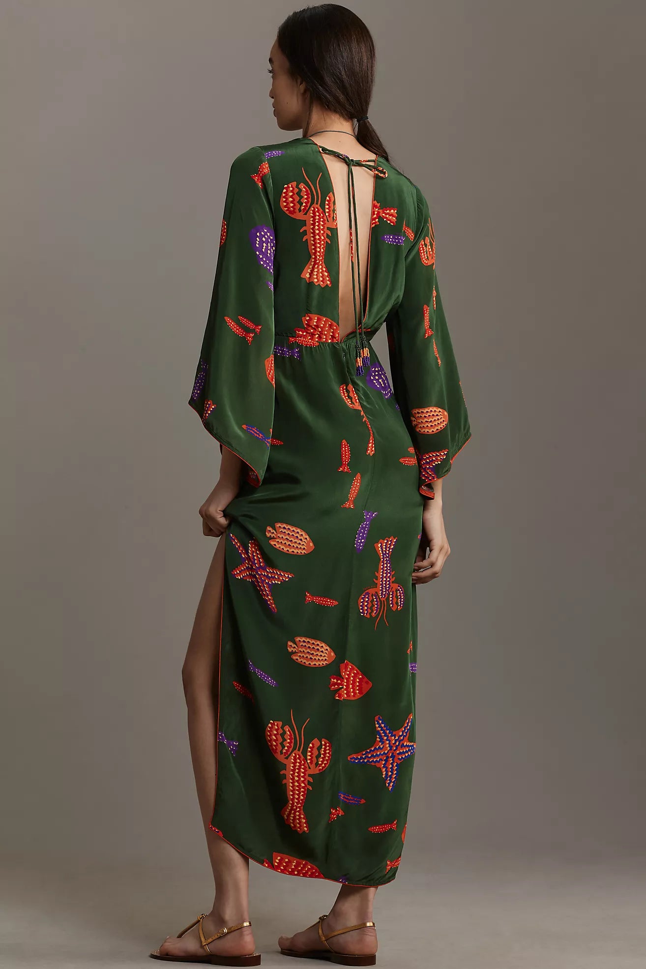 Farm Rio Green Midi Dress