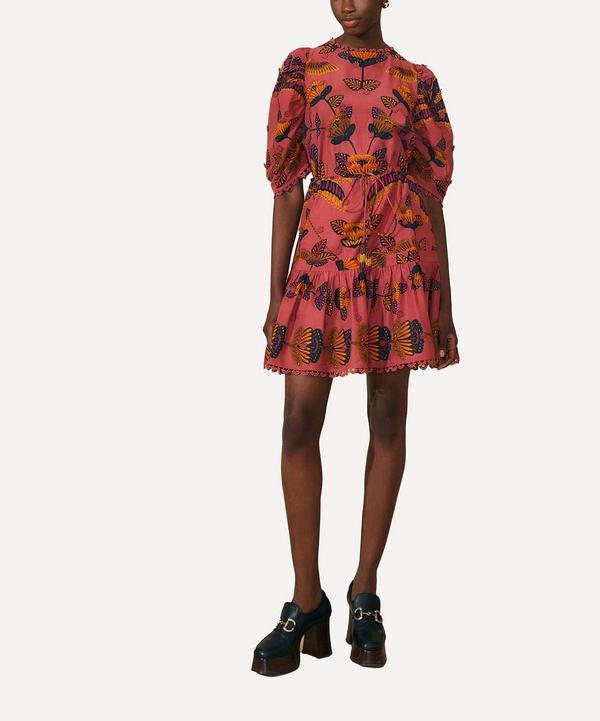 Farm Rio Blush Living Bloom Short Dress