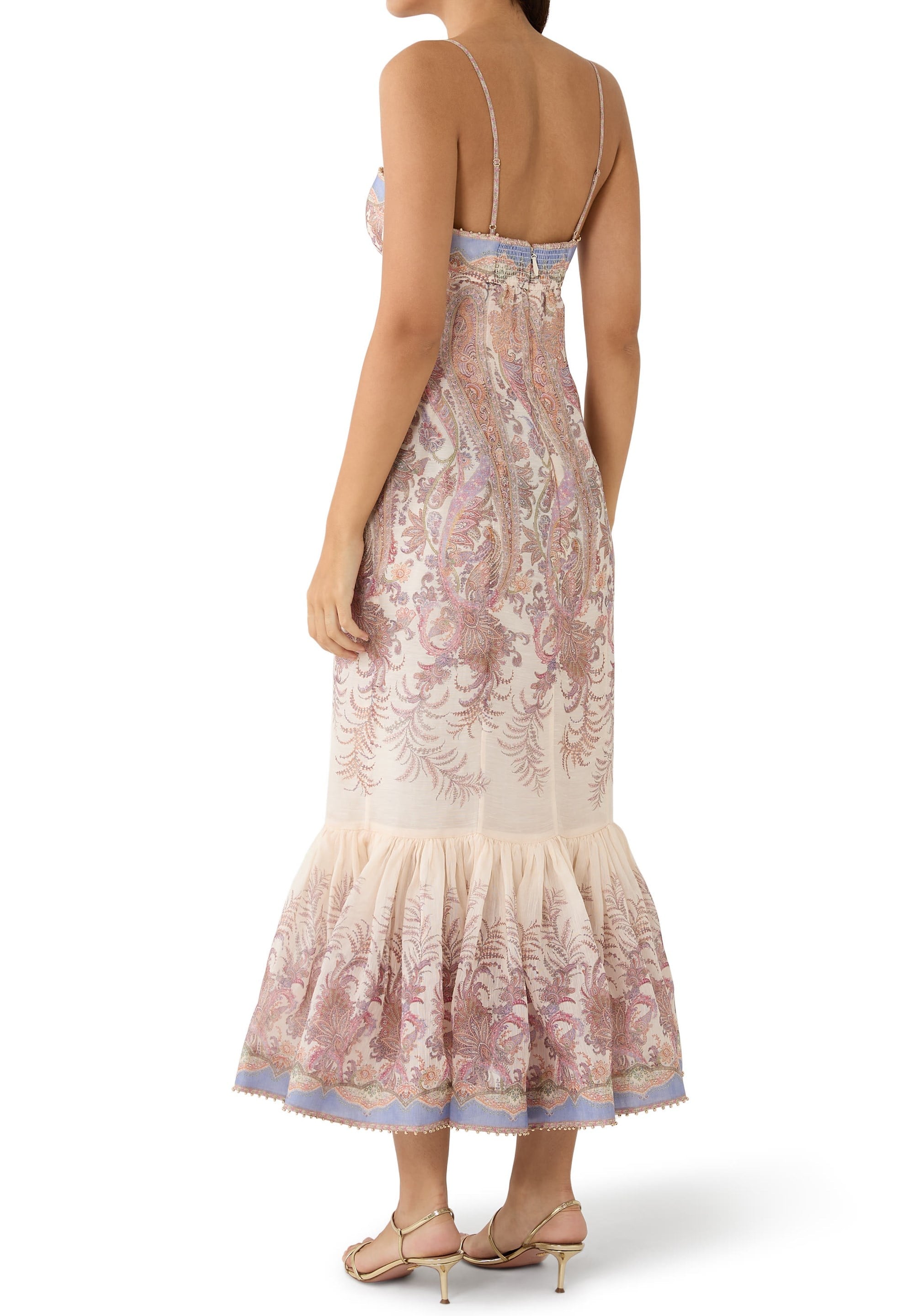 Alchemy Gown Cream Paisley Dress