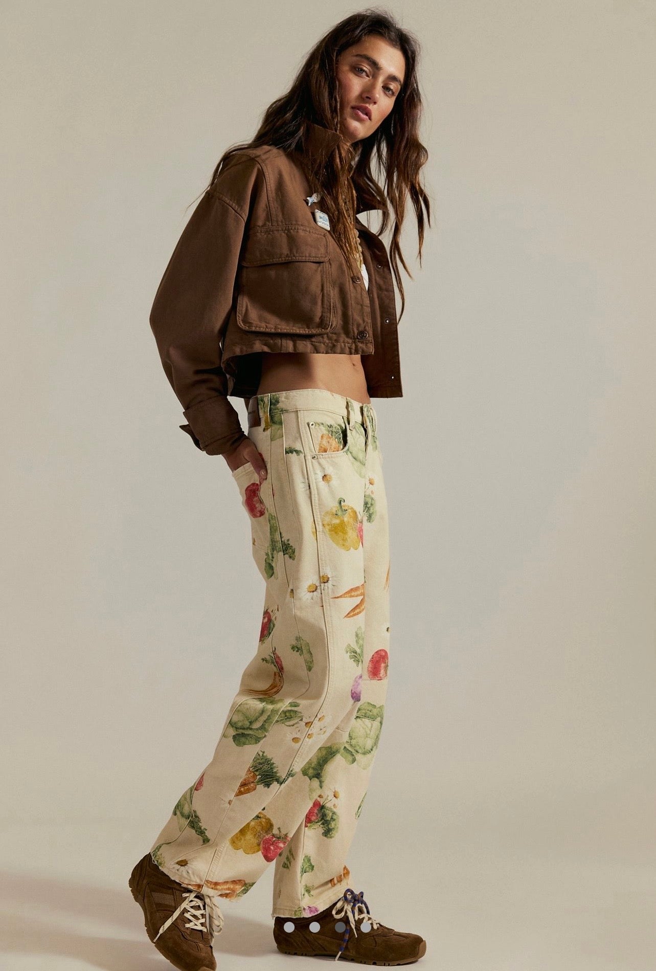 İthal Barrel Vegetable Jean