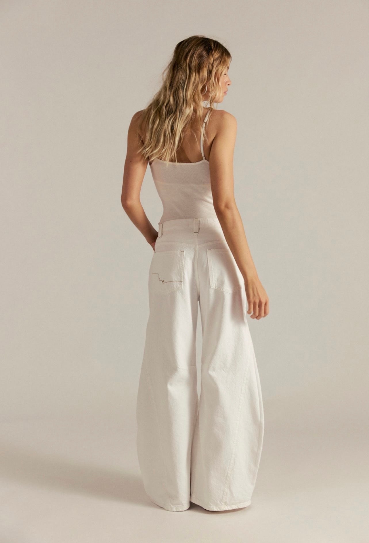 Fp Flare İspanyol Paça Jean Beyaz