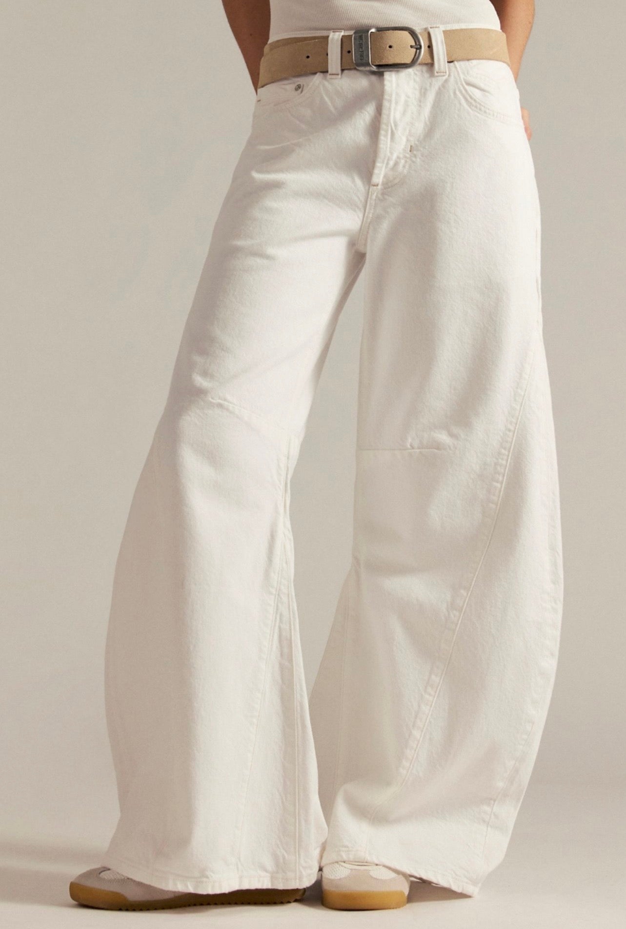 Fp Flare İspanyol Paça Jean Beyaz