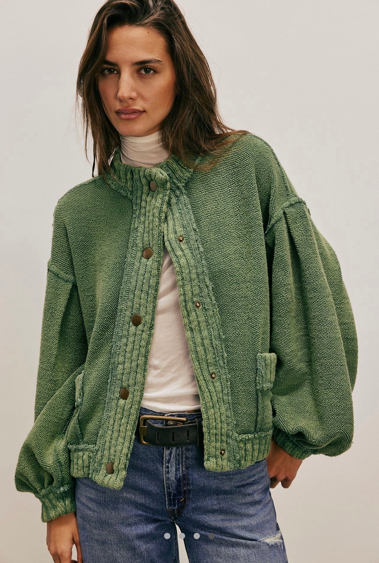 Fp İthal Hırka Yeşil