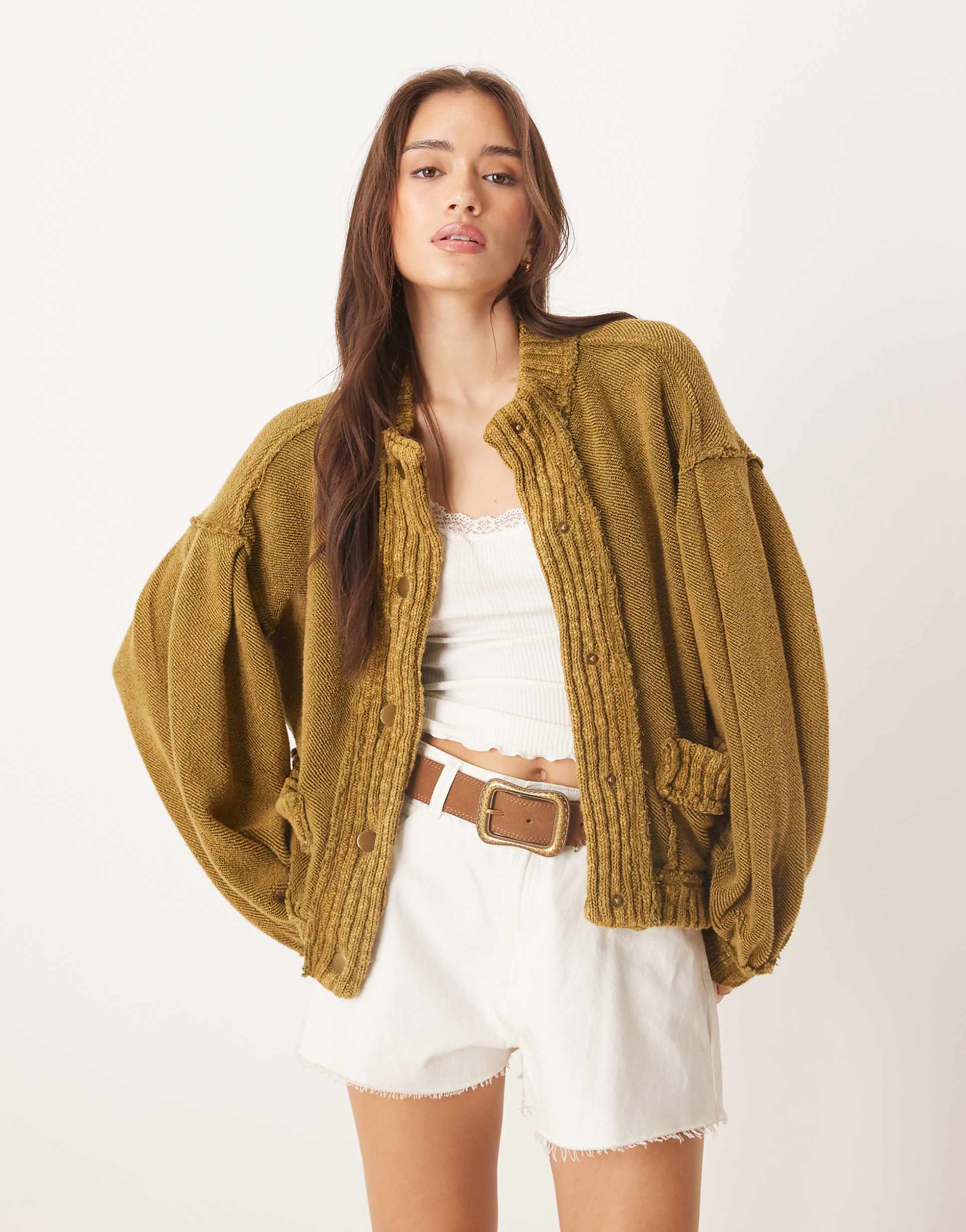 Fp İthal Hırka Yağ Yeşili