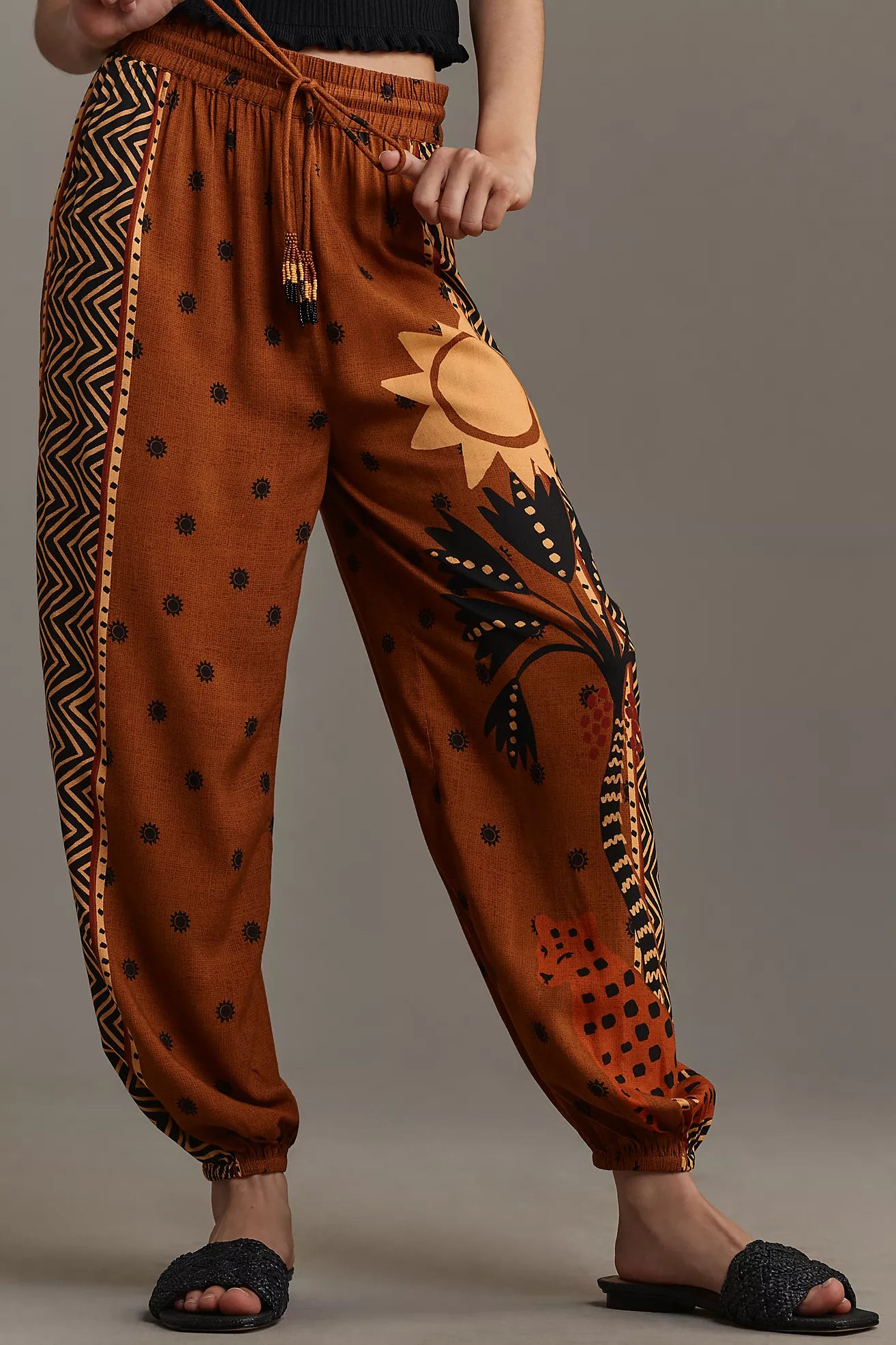 Farm Rio Tropical Sun Printed Balloon Pants