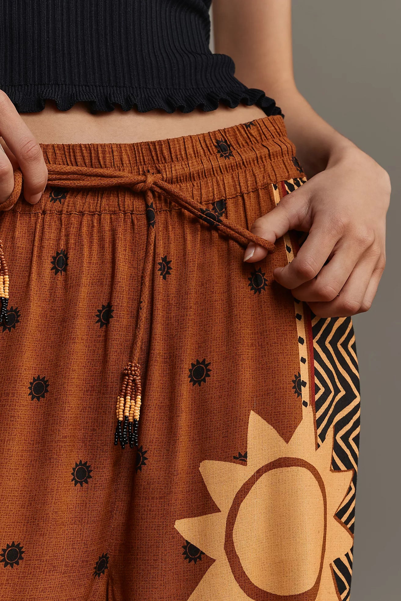 Farm Rio Tropical Sun Printed Balloon Pants